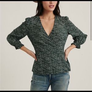 *SOLD* Printed Floral Amelia Wrap Top